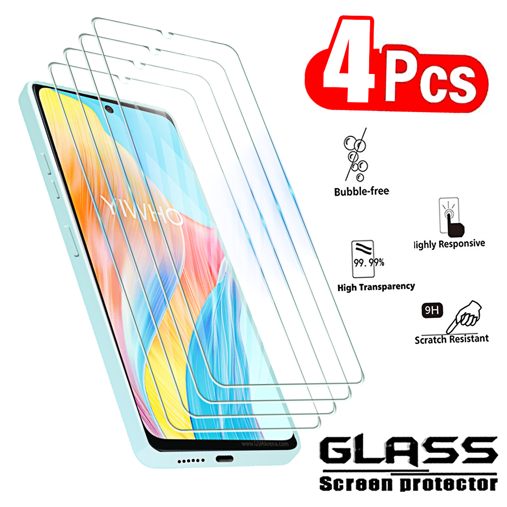 Oppo A78 - Protecteur d'écran, 4 pièces, en verre