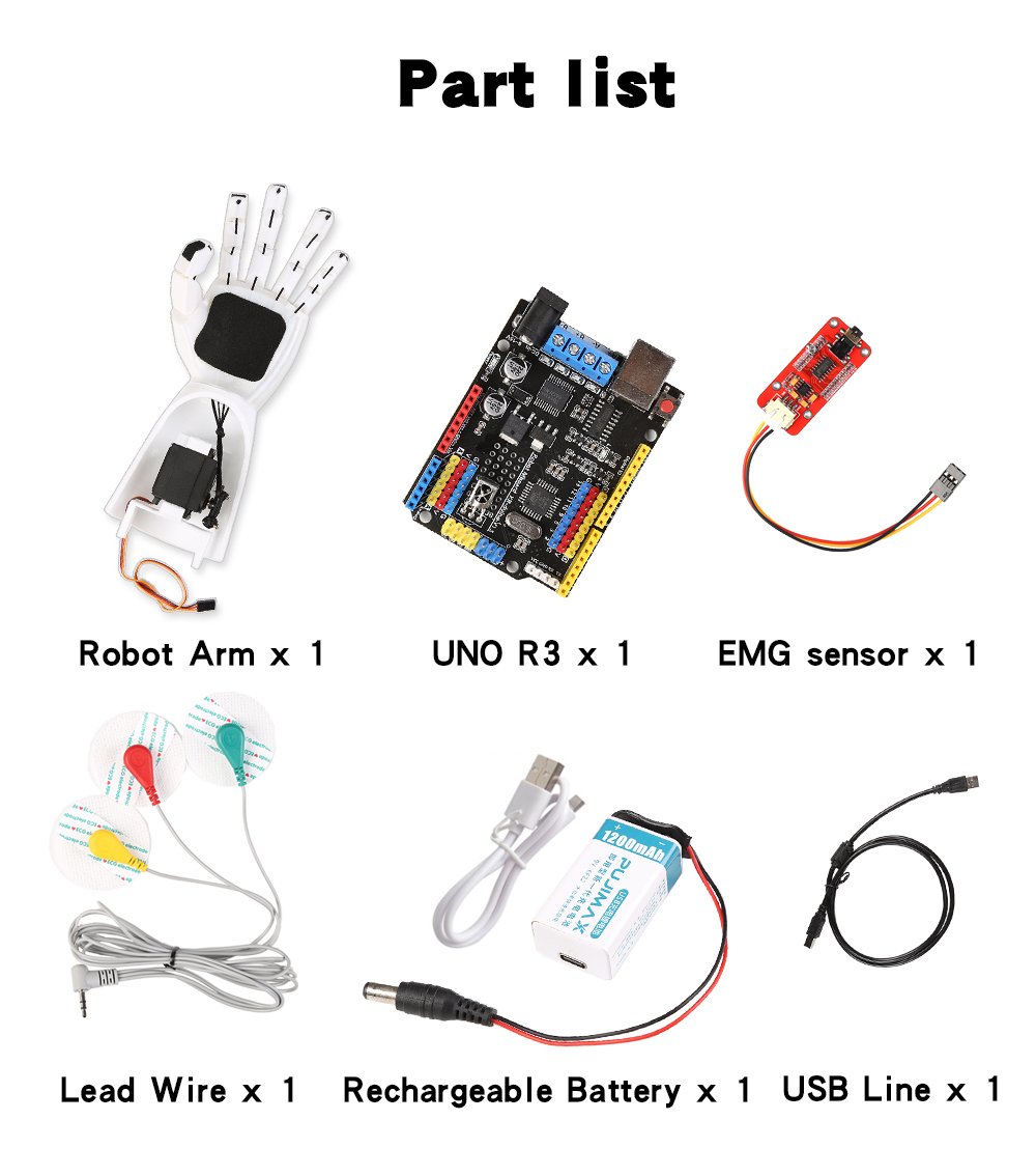 Capteur EMG bras robotique cap - Muscle Sensor Emg avis et prix