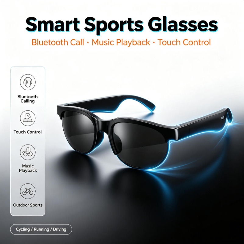 Lunettes de soleil audio intel - Smart Glasses Lens avis et prix
