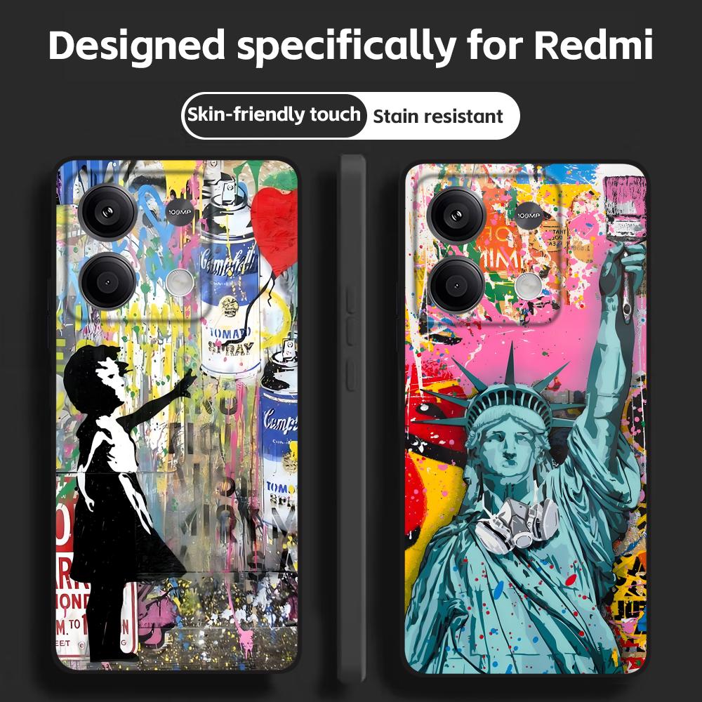 Banksy Graffiti Art coque de t - Xiaomi Redmi Note 14 avis et prix